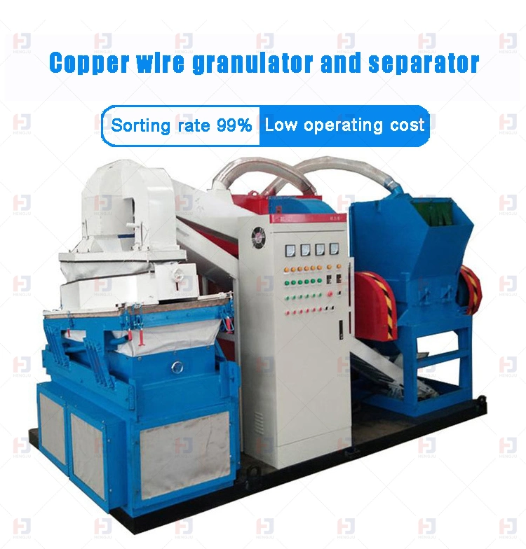 Cable Granulating Waste Scrap Copper Wire Recycling Machine Granulator and Separator