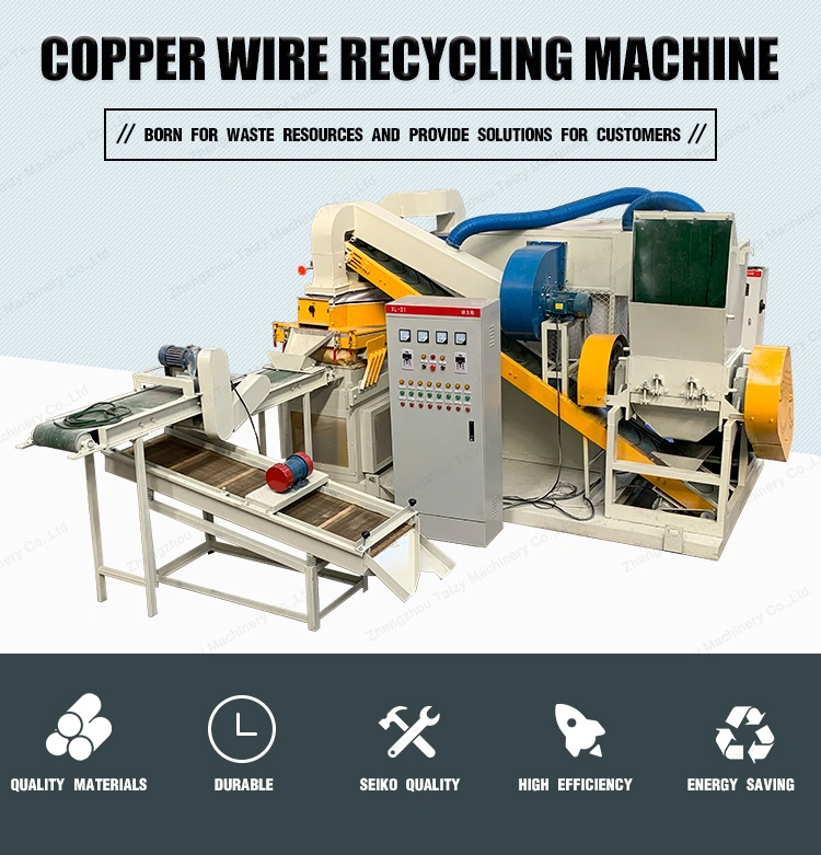 Copper Scrap Recycling Plant Recycling Copper Wire Cable Granulator Separator Machine