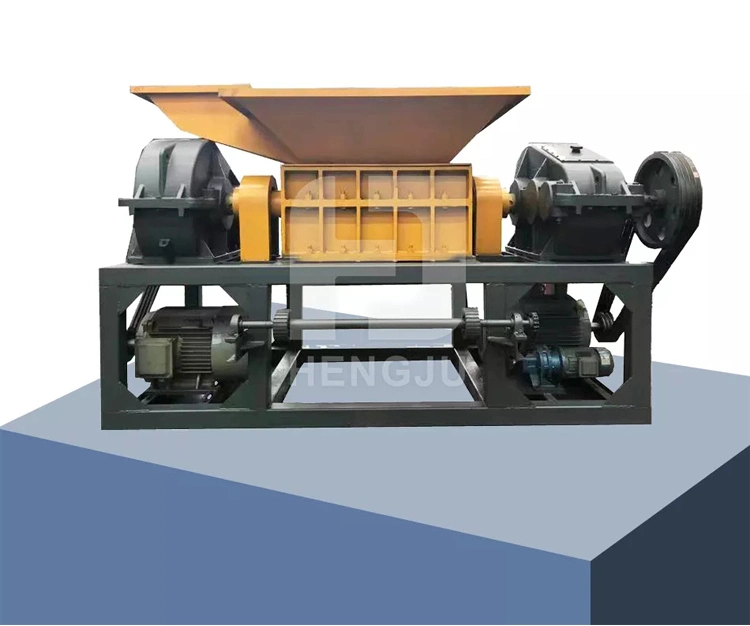 Steel Scrap Recycling Machines Double Shaft Shredder Waste Tire Plastic Shredder Machine